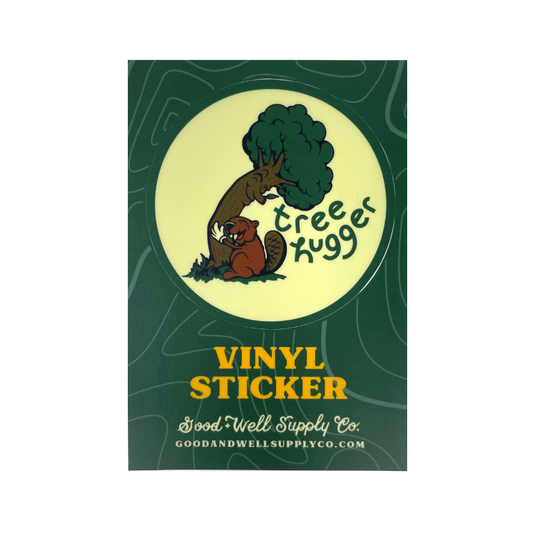 Tree Hugger Vinyl Sticker